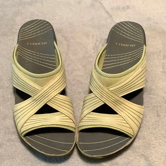 Merrell “Heather Citrus” sandals SZ8 - Picture 1 of 5